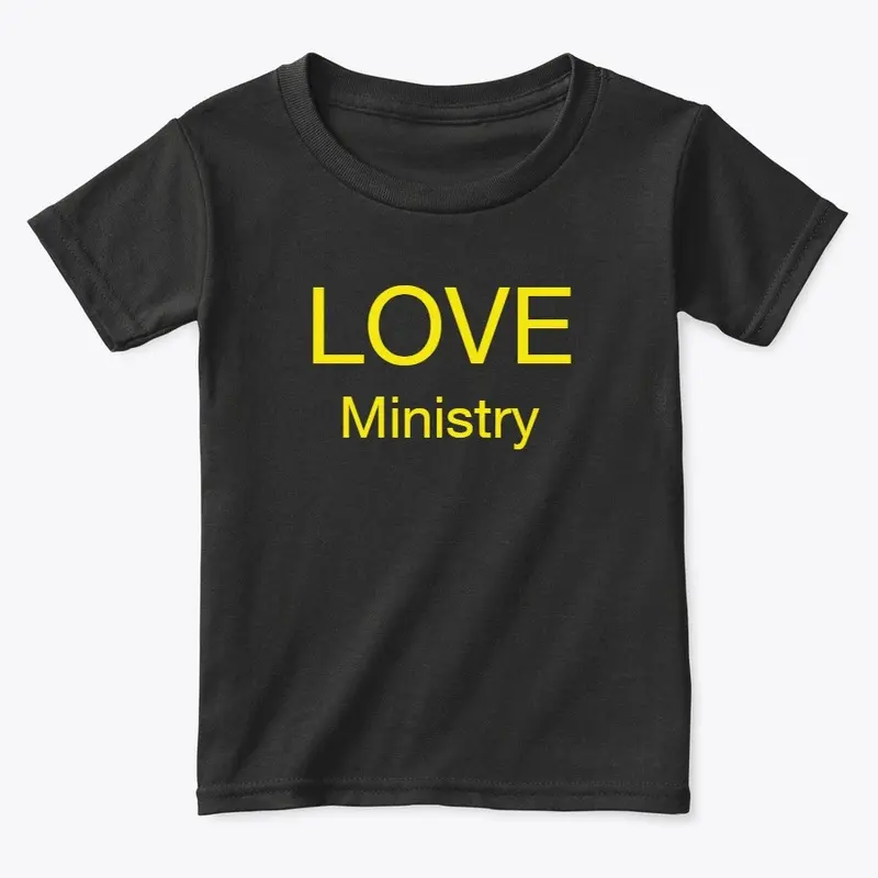 Love  Ministry yellow wording