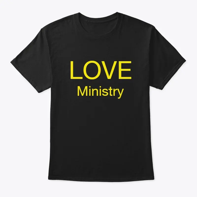 Love  Ministry yellow wording