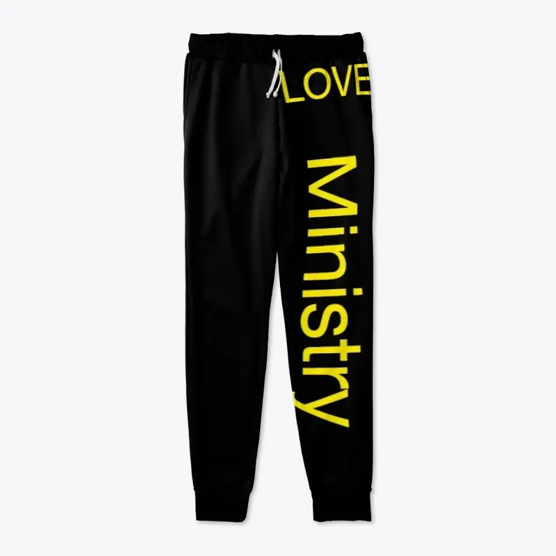 Love  Ministry yellow wording